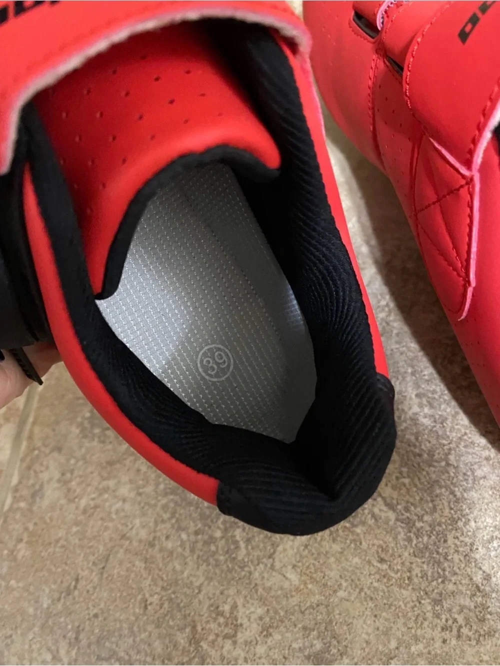 Women’s Red Cycling Shoes 7.5